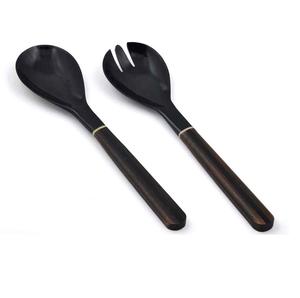 Cuillère en corne naturelle avec poignée personnalisée Outils de cuisine de table Épandeur de corne Couverts Meilleure vaisselle Design personnalisé disponible - Product Image 3