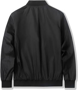 Chaqueta Bomber Clásica Unisex de Lona para Invierno, Cortavientos con Botones de Cuerno, Cuello Alto y Forro Polar, Estilo Urbano - Product Image 4