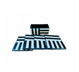 Dessous de verre fait à la main en incrustation d'os de créateur moderne élégant haut de gamme de luxe tendance extra qualité premium extraordinairement élégant - Product Image 5