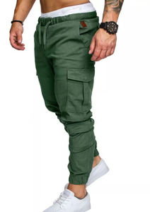 Pantalon cargo personnalisé pour hommes, en toile imperméable multi-poches, style délavé, uniforme pour les sports d'extérieur - Product Image 4