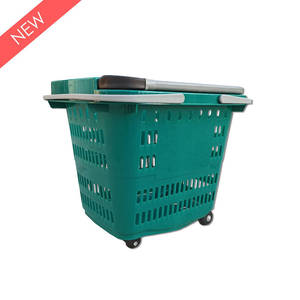 ตะกร้าช้อปปิ้งแม็กซี่แบบมีล้อ 4 ล้อ - Product Image 1