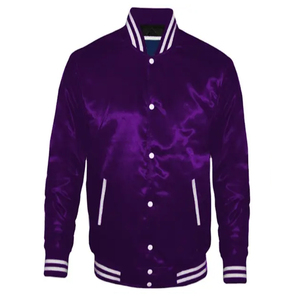 Chaqueta de bombardero de satén personalizada para mujer, chaqueta transpirable estampada antimanchas, chaqueta de satén de moda para mujer de alta calidad, ropa de calle - Product Image 1