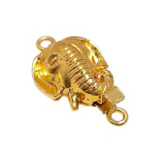 Fermoir Boîte Multi-Brins 27X15MM Plaqué Or 18K Cuivre Antique Plaqué Argent Géométrique Prem Bhaya B773 - Product Image 1