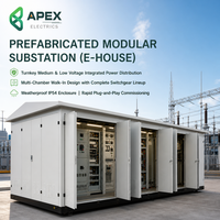 E-House Modulaire Apex 35kV pour Appareillage MV/LV APFC RTU SCADA IP54 NEMA 3R Distribution d'Énergie Industrielle