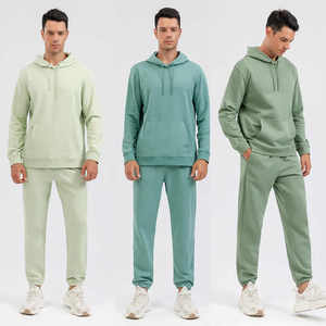 Survêtements décontractés légers en molleton français vieilli de haute qualité 2-en-1 pour hommes, avec impression en relief, streetwear en coton, pantalons de survêtement personnalisés - Product Image 5