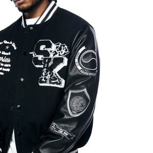 Veste universitaire pour hommes de fabrication en gros équipe collégiale veste Letterman broderie personnalisée vêtements de rue veste universitaire de baseball - Product Image 4