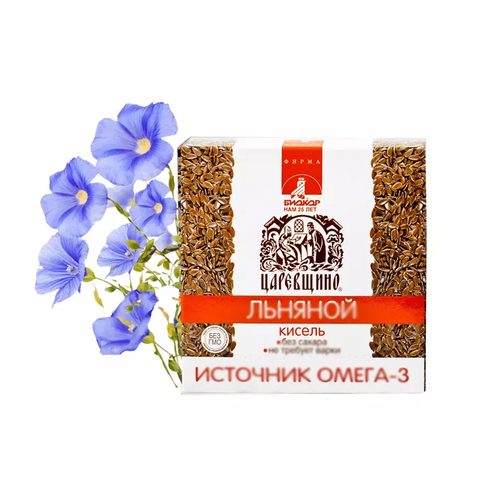 SUGAR FREE 20g 5 pcs instant drink to improve digestion with fructose and flax fiber "Tsarevshchino" drink for food