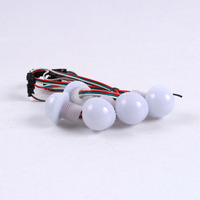 Éclairage LED Pixel 3 points 30mm PC 5050 SMD RGB 12V IP67 pour manèges de parc d'attractions, à changement de couleur