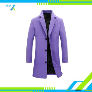 Manteau d'hiver chaud en laine mélangée pour homme, col cranté, simple boutonnage, respirant, écologique, personnalisable, classique - Product Image 5