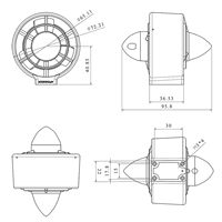 Moteurs de propulseur sans balais CCW U2 pour bateaux RC, kayaks de pêche, ROV, planches de SUP gonflables, petits dispositifs de propulsion