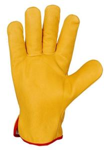 Guantes de Trabajo de Cuero Vacuno, Guantes de Conductor Multifuncionales para Camión, Almacén, Jardín, Granja, Hombres, Mujeres, Trabajo en el Patio, Guantes para Exteriores - Product Image 2