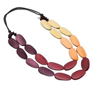 Recién lanzado Sol resina cuentas colgante collar gamuza resina cadena colorida cadena divertida joyería vacaciones desgaste regalo para mujeres - Product Image 1