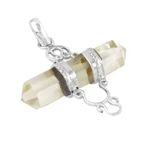 Colgante de Plata 925 con Cristal, Cuarzo y Piedra Preciosa para Joyería Femenina - Product Image 3