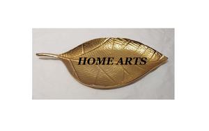 Conception de feuille Bonbons Snacks Plat de service fait à la main en aluminium Feuille Plat de service pour la maison Hôtel Restaurant - Product Image 2