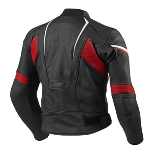 Track Racing Black/Blue Cowhide Leather Motorbike Jacket With CE Protections Genuine Leather Motorcycle Riding Jacket For Men - Product Image 6