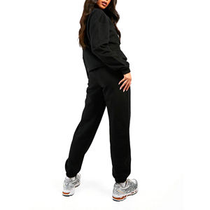 Winter Season <b>Cheap</b> Price Wholesale <b>for</b> Heavy Cotton Hooded Two Piece Set Oversized <b>Women's</b> Hoodies Crewneck and <b>Jogger</b> Set 2023 - Product Image 4