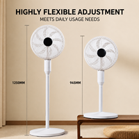 Ventilateur sur pied intelligent à brumisation, moteur DC silencieux, 7 vitesses, télécommande, oscillant, avec humidificateur pour la maison et le bureau