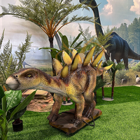 Modèle de dinosaure mécanique animatronique électrique intérieur en métal Dino Park pour les aéroports de parcs d'aventure de centres commerciaux
