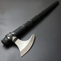 Hache de survie viking en acier damas forgé à la main SCL Industrial, fourreau en cuir de haute qualité, manche en bois de frêne, poids 1,5 kg, hache personnalisée