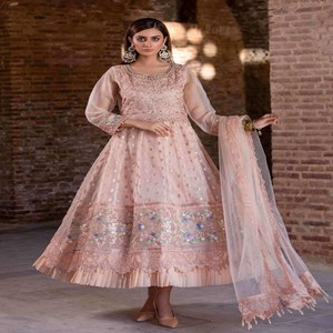 ชุดแมกซี่เดรสปักลายผ้าแจ็คการ์ด Tawakkal สุดหรูสำหรับงานแต่งงานงานปาร์ตี้และโอกาสสุดหรู - Product Image 6