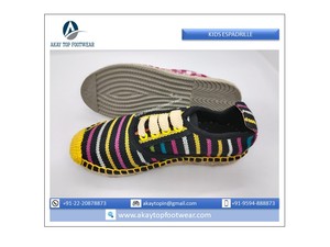 Alpargatas Multicolor de lona con cordones para niños, alpargatas cómodas con forro de lona y suela de goma, precio de compra completo - Product Image 2