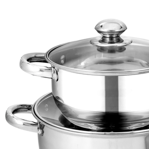 High Quality 3pcs Stainless Steel Cookware Set Modern Design Metal <b>Pot</b> Set From Viet Nam Best Price! - Product Image 4