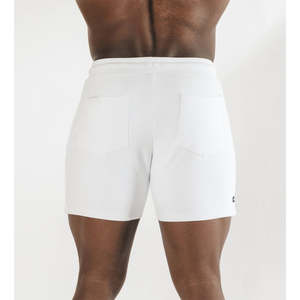 7 Inch Men's Sporty Gym Running Training <b>Shorts</b> Quick Dry Liner with <b>Zipper</b> Wholesale Solid Pattern - Product Image 6