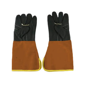 Gants de soudage en cuir personnalisés avec prix de gros transfert de chaleur gants en cuir pour hommes en coton doux imperméables - Product Image 4