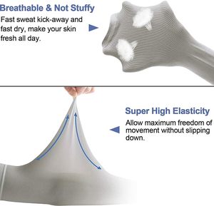 Manchons de bras rafraîchissants unisexes personnalisés, absorbant la transpiration et offrant une protection solaire pour la course à pied - Product Image 3