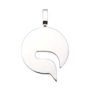 Pendentif cercle personnalisé en or 14 carats avec logo d'entreprise, pendentifs et breloques en moissanite - Product Image 4