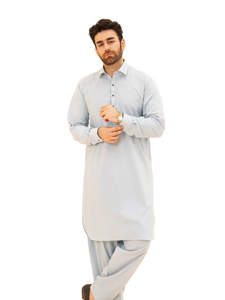Ensemble Salwar Kameez en coton de qualité supérieure pour homme Festival traditionnel Kurta Shalwar pour fête Tissé à la main Coton de qualité supérieure pour homme Festival - Product Image 5