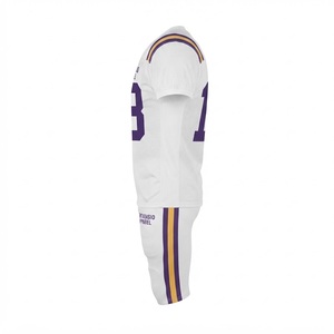 Maillots de football américain pour adultes, respirants, grandes tailles, manches courtes, uniformes de football personnalisables par sublimation - Product Image 3