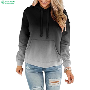 Nouveaux sweats à capuche à épaules tombantes de haute qualité 2026 pour femmes – Meilleur design en tissu tricoté uni polyester/coton - Product Image 1