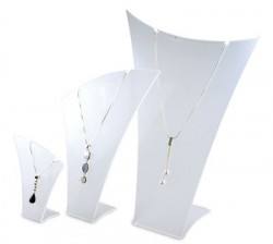 2025 élégant et beau personnalisé blanc et noir acrylique pendentif modèle support bijoux affichage accessoires - Product Image 3