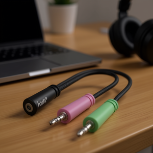 Adaptador de Auriculares Negros Modelo 00200351 - Product Image 3