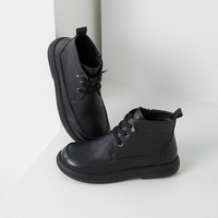 [JSHOE] Sepatu Boots Wanita Kulit Sapi Asli dengan Tali, Lapisan Bulu, Ritsleting Samping, Sol Anti-Selip, Nyaman untuk Musim Dingin