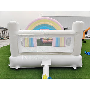 Château gonflable à thème macaron pour fêtes commerciales, trampoline pour enfants, couleur/taille personnalisée, 300-500 kg - Product Image 5