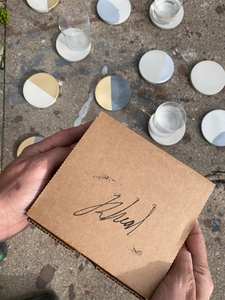 Dessous de verre en agate Crystal Edge Style classique Tampons de boisson en pierre uniques pour décoration artisanale - Product Image 5