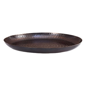 Wholesale Antique Hammered Aluminium Round Shape <b>Tray</b> For Home Hotel ware Tabletop <b>Decorative</b> <b>Tray</b> - Product Image 3