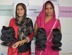 Extensions de cheveux humains vierges non traités, ondulés, cuticules alignées, cheveux humains indiens du temple, couleur naturelle, mèches de cheveux humains - Product Image 5