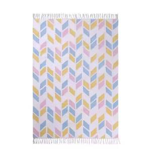 Tapis rayés brodés à la main 100% coton les plus vendus Matériau multicolore de la plus haute qualité à bas prix - Product Image 1