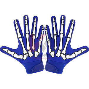 Gants de football américain avec logo personnalisé Fabricant OEM Gants antidérapants en silicone pour la paume de la main de qualité professionnelle - Product Image 1