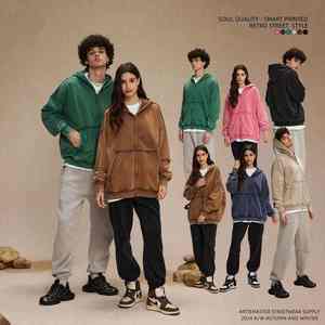 Sudadera con capucha ODM con logotipo personalizado para hombre, ropa informal de algodón de primera calidad, sudadera antiarrugas, venta al por mayor, superventas - Product Image 3