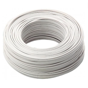 Cavo cavo elettrico colore bianco 1.5mmq Unifilar sezione FS17 cavi di alimentazione 100 metri - Product Image 1