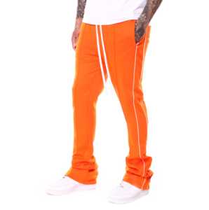 Pantalones Deportivos Personalizados para Hombre, Color Naranja, Estilo Deportivo, Cintura Elástica, Alta Calidad, Estilo Urbano, Forro Polar Liso, Secado Rápido - Product Image 2