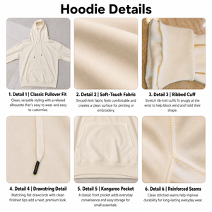 Sudadera con Capucha Spider 420GSM, Estilo Urbano, Personalizable con Logotipo Impreso o Bordado, Unisex, Bolsillos Grandes, Fabricante OEM Nexus - Product Image 4