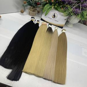 Extensions de cheveux à cuticules vierges alignées de meilleure qualité, paquets de cheveux humains péruviens à Double dessin, extensions de cheveux crus du Vietnam - Product Image 2