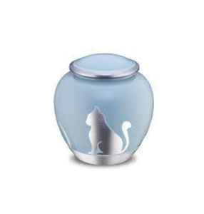 Urnas de cremación para mascotas de acero inoxidable modernas de lujo para cenizas de perros, urnas de entierro hechas a mano ecológicas - Product Image 2