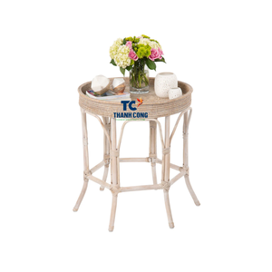 MESA DE CENTRO DE RATÁN tejida, sala de estar de bambú para muebles decorativos, dormitorio, decoración rústica Bohemia para el hogar - Product Image 1