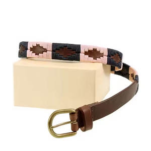 Cinturón de cintura de cuero puro Ecuestre para mujer de alta calidad, apta para montar a caballo hebilla dorada, ropa esencial para montar a caballo para mujer - Product Image 3